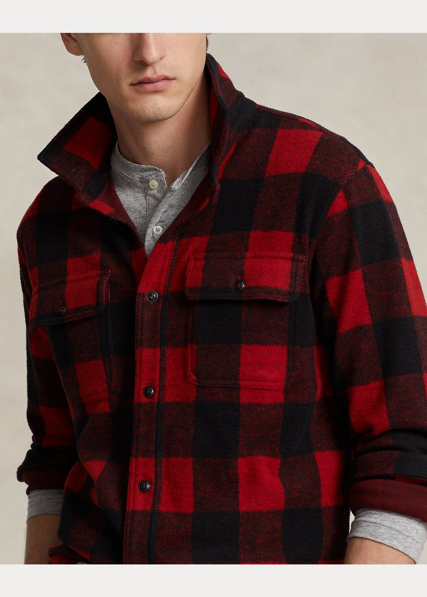 Polo Ralph Lauren Chemise workwear en maille écossaise - Lothaire