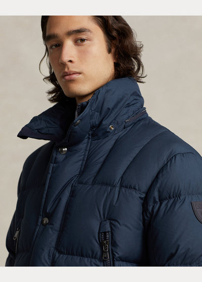 Polo Ralph Lauren Doudoune à capuche hydrofuge Marine - Lothaire