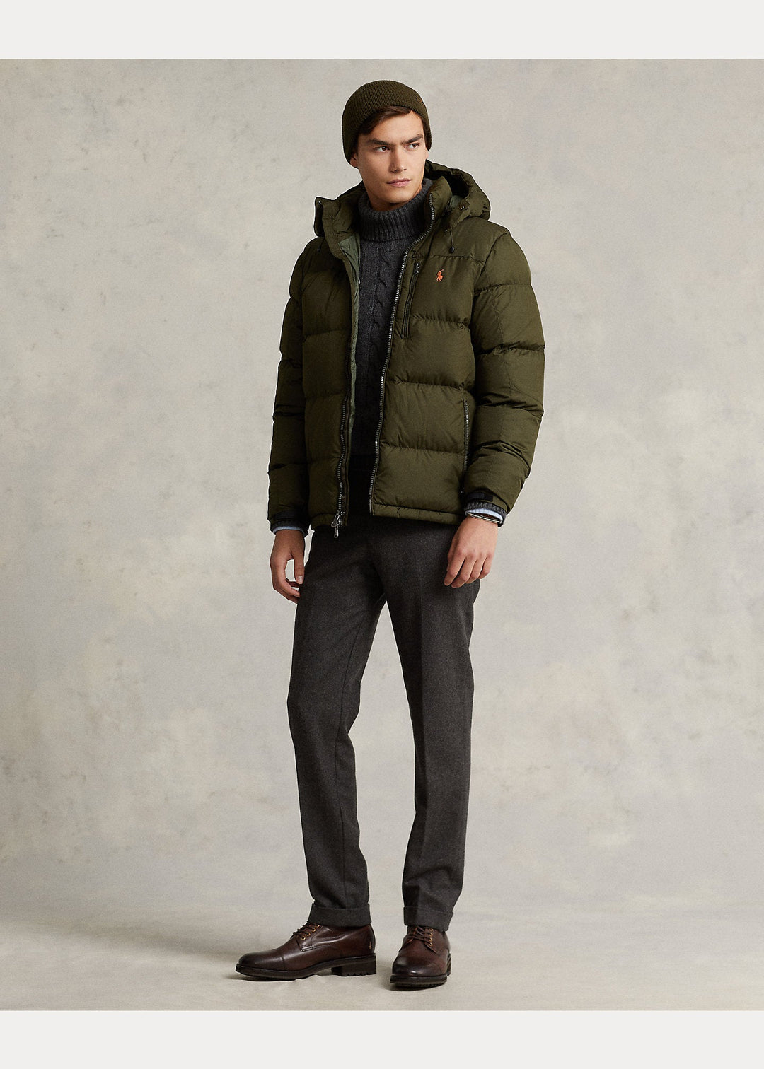 Polo Ralph Lauren Doudoune hydrofuge Company olive - Lothaire boutiques