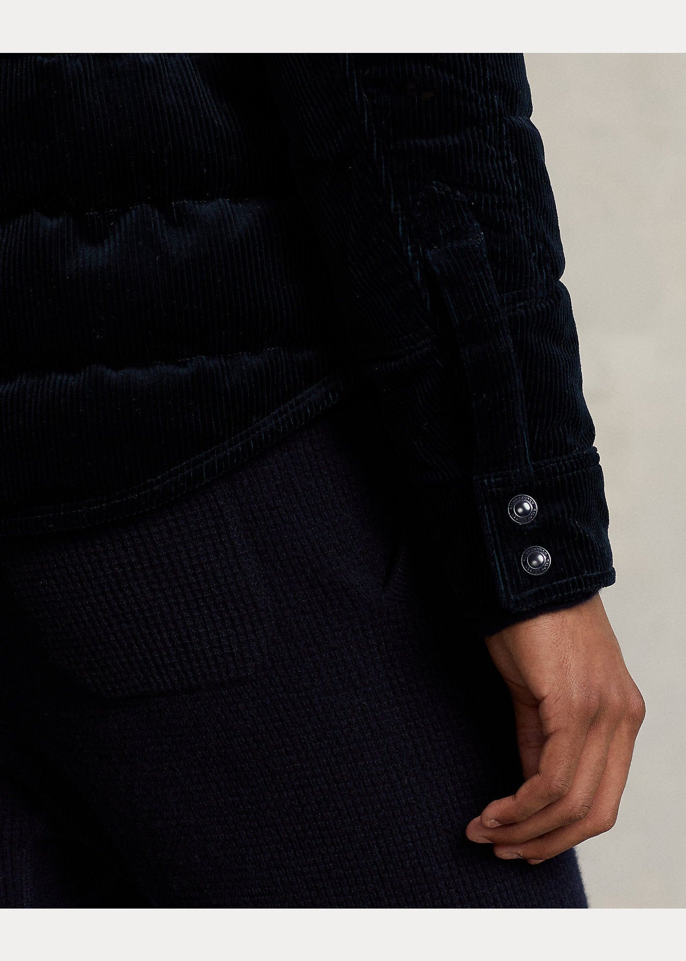 Polo Ralph Lauren La doudoune navy en velours côtelé Beaton - Lothaire