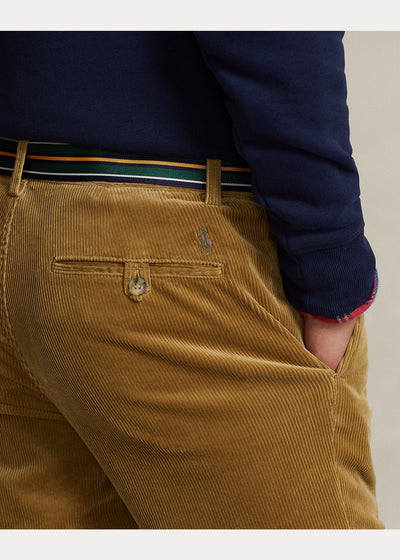 Polo Ralph Lauren Pantalon brun doré slim en velours côtelé - Lothaire