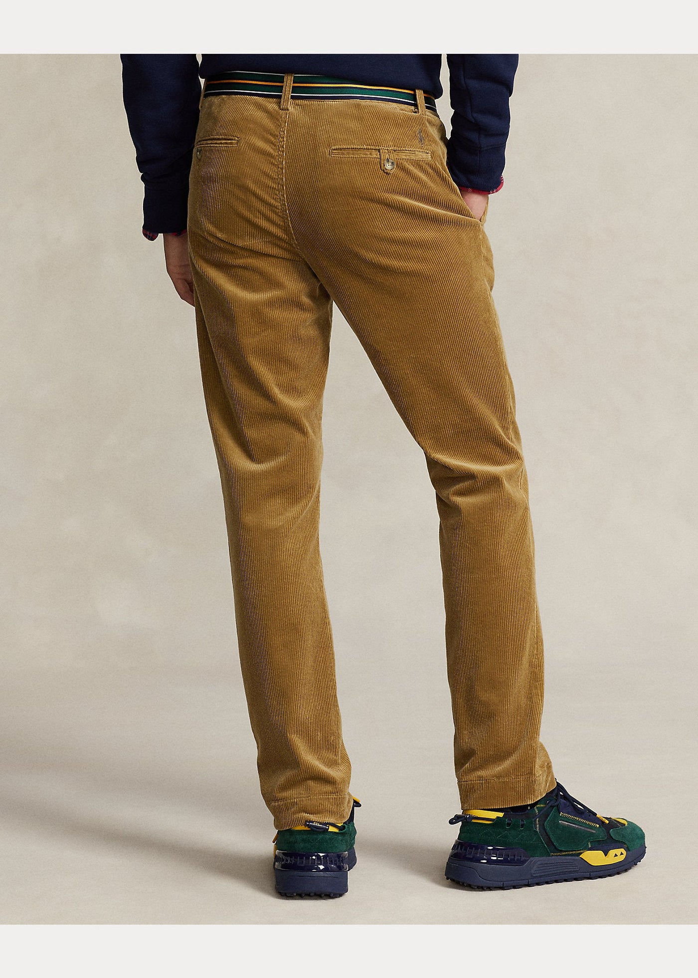 Polo Ralph Lauren Pantalon brun doré slim en velours côtelé - Lothaire