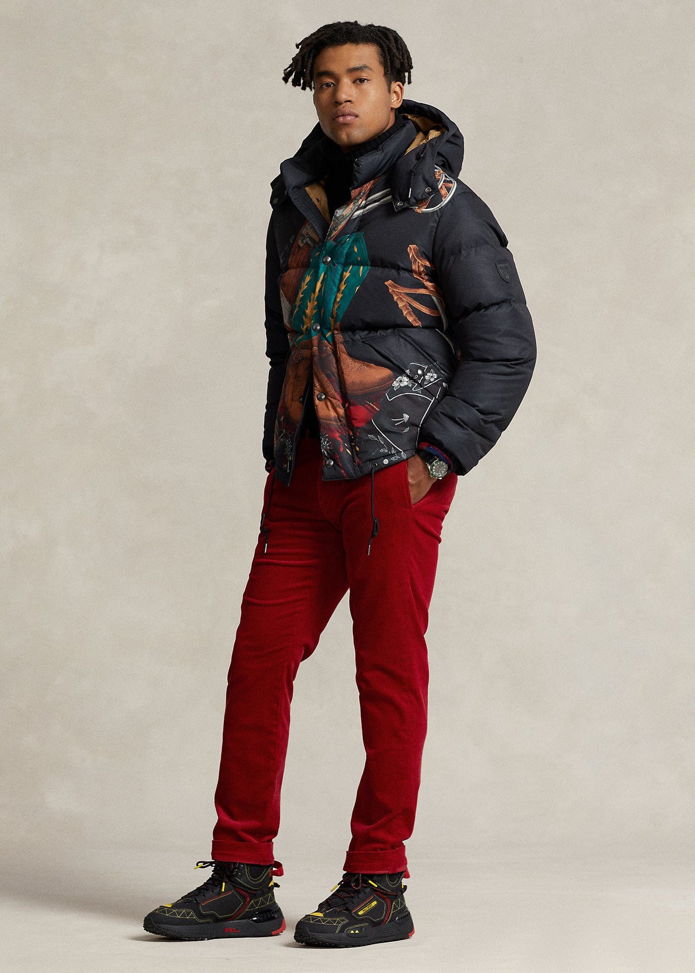 Polo Ralph Lauren Pantalon red slim en velours côtelé - Lothaire