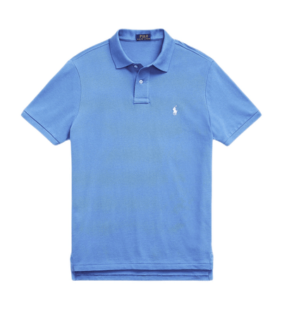 Polo Ralph Lauren - Polo cintré en coton piqué New England Blue - Lothaire