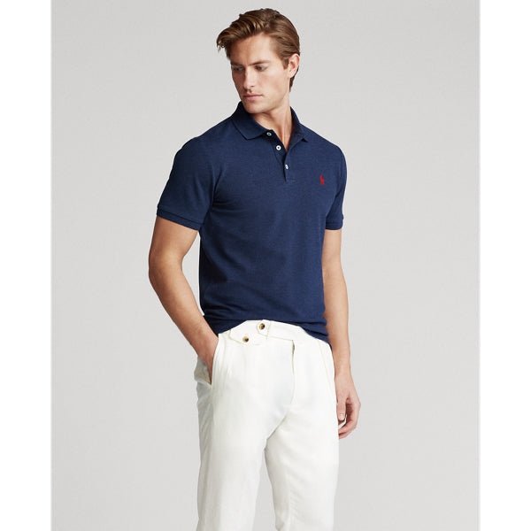 Polo Ralph Lauren Polo cintré en coton piqué stretch Navy - Lothaire boutiques