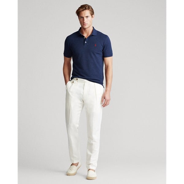 Polo Ralph Lauren Polo cintré en coton piqué stretch Navy - Lothaire boutiques