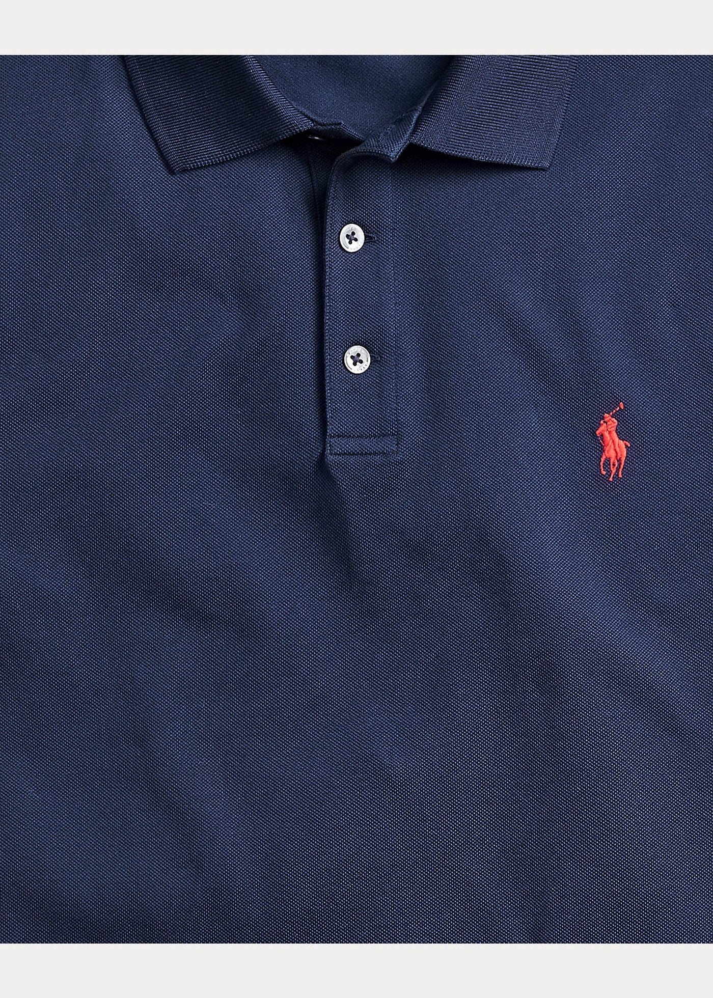 Polo Ralph Lauren - Polo cintré en coton piqué stretch Refined navy - Lothaire