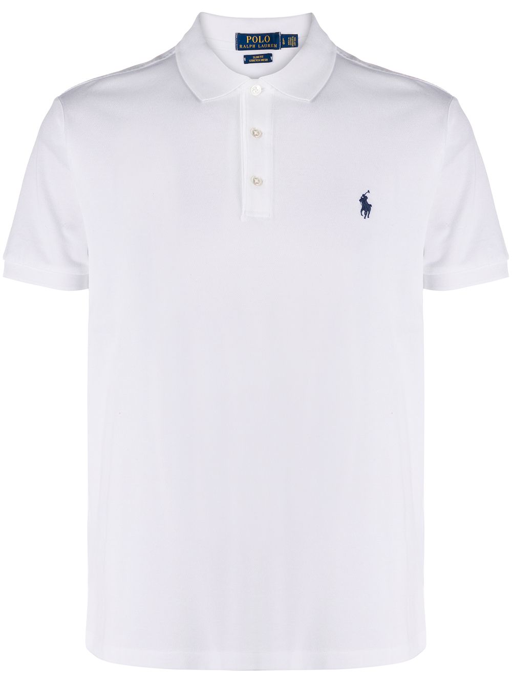 Polo Ralph Lauren Polo cintré en coton piqué stretch White - Lothaire boutiques