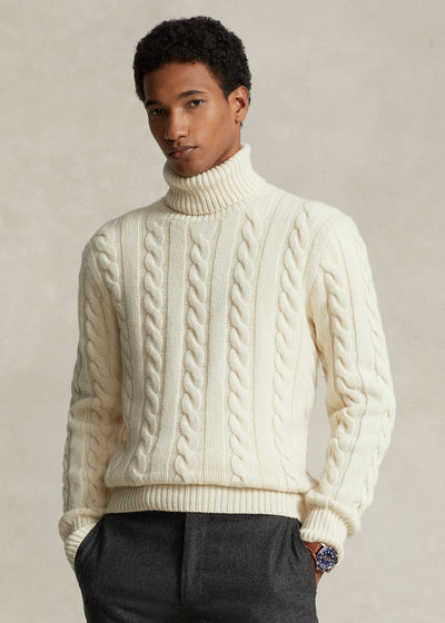 Polo Ralph Lauren Pull torsadé en laine et cachemire - Lothaire