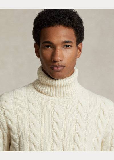Polo Ralph Lauren Pull torsadé en laine et cachemire - Lothaire