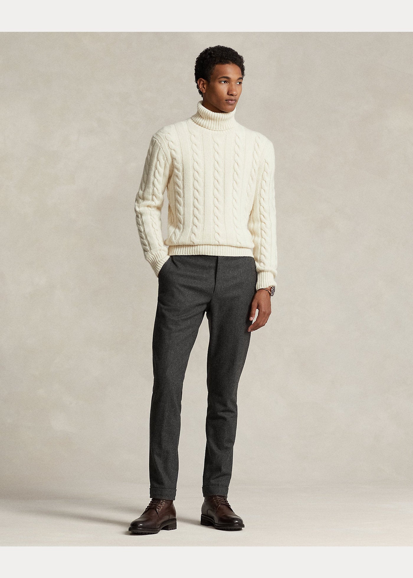 Polo Ralph Lauren Pull torsadé en laine et cachemire - Lothaire