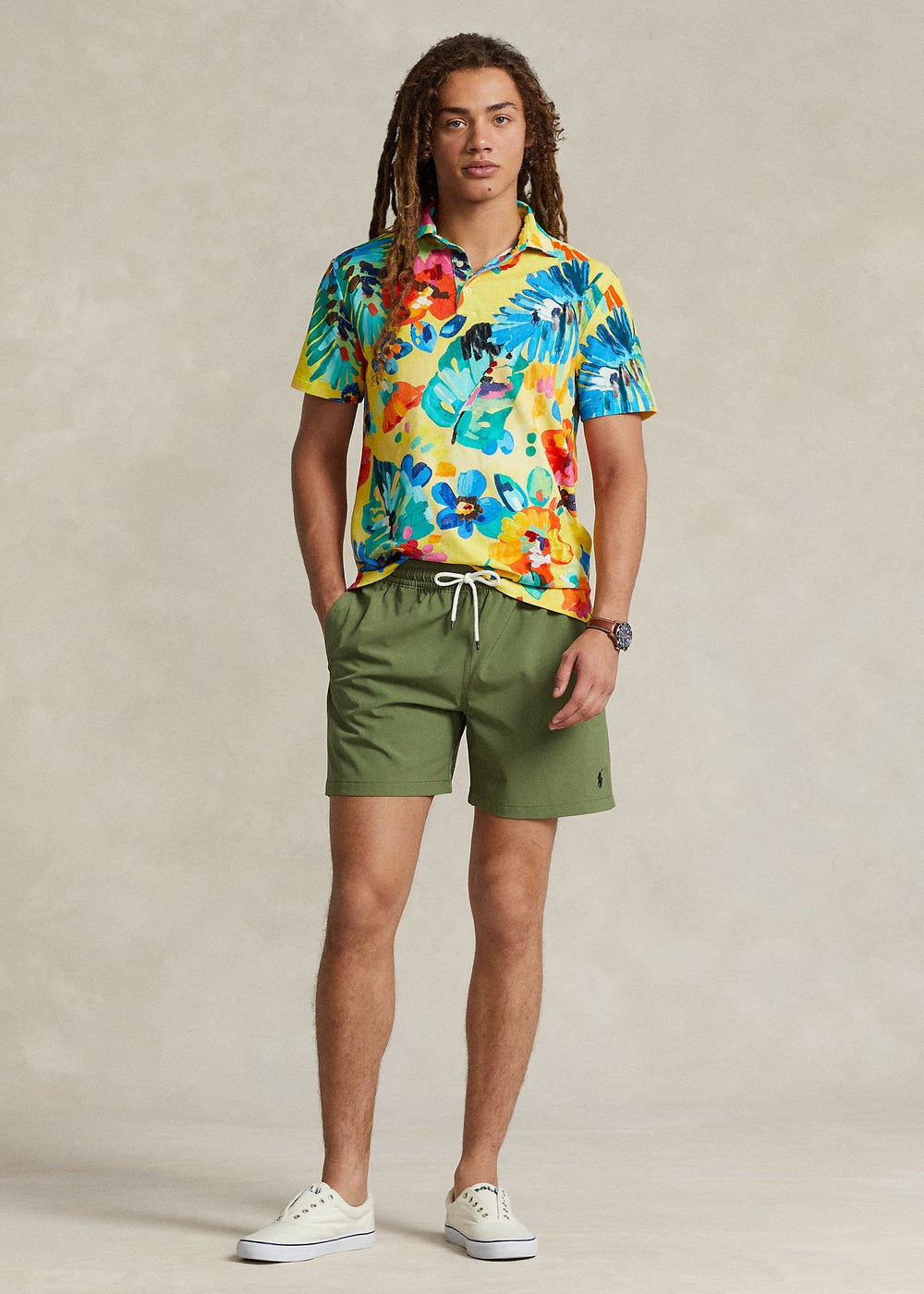 Polo Ralph Lauren - Short de bain Traveler classique Tree Green - Lothaire