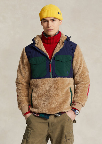 Polo Ralph Lauren Sweat à capuche hybride Camel - Lothaire