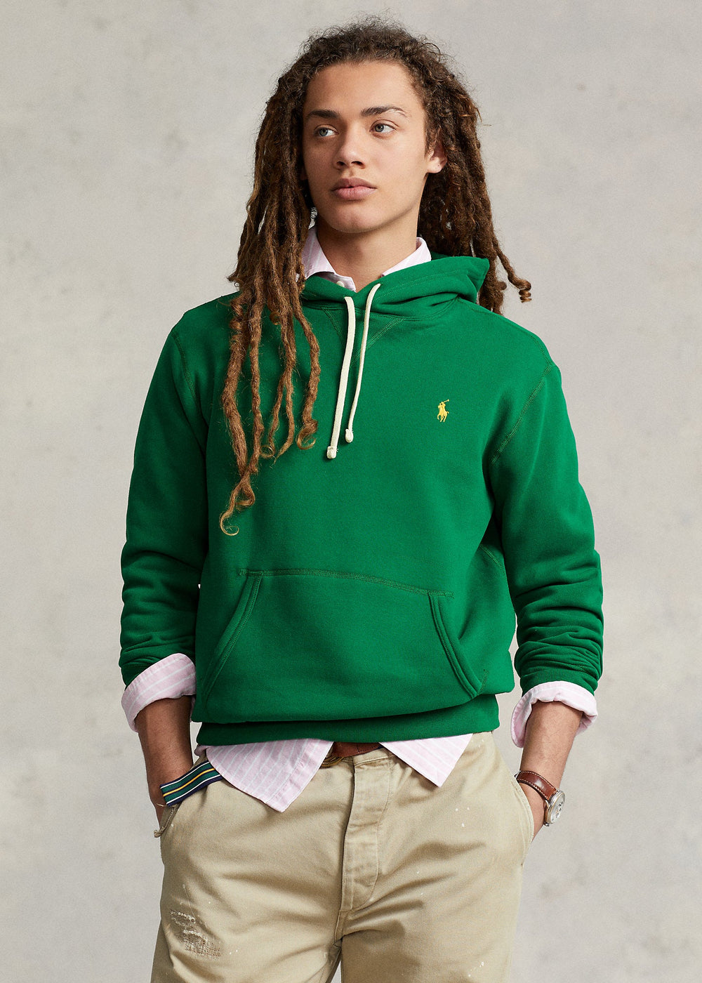 Polo Ralph Lauren Sweat à capuche RL en molleton Green - Lothaire