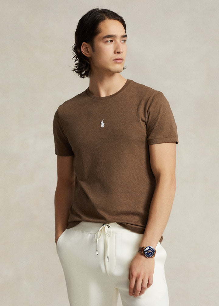 Polo Ralph Lauren - T-shirt ajusté Cedar heather à col rond en jersey - Lothaire