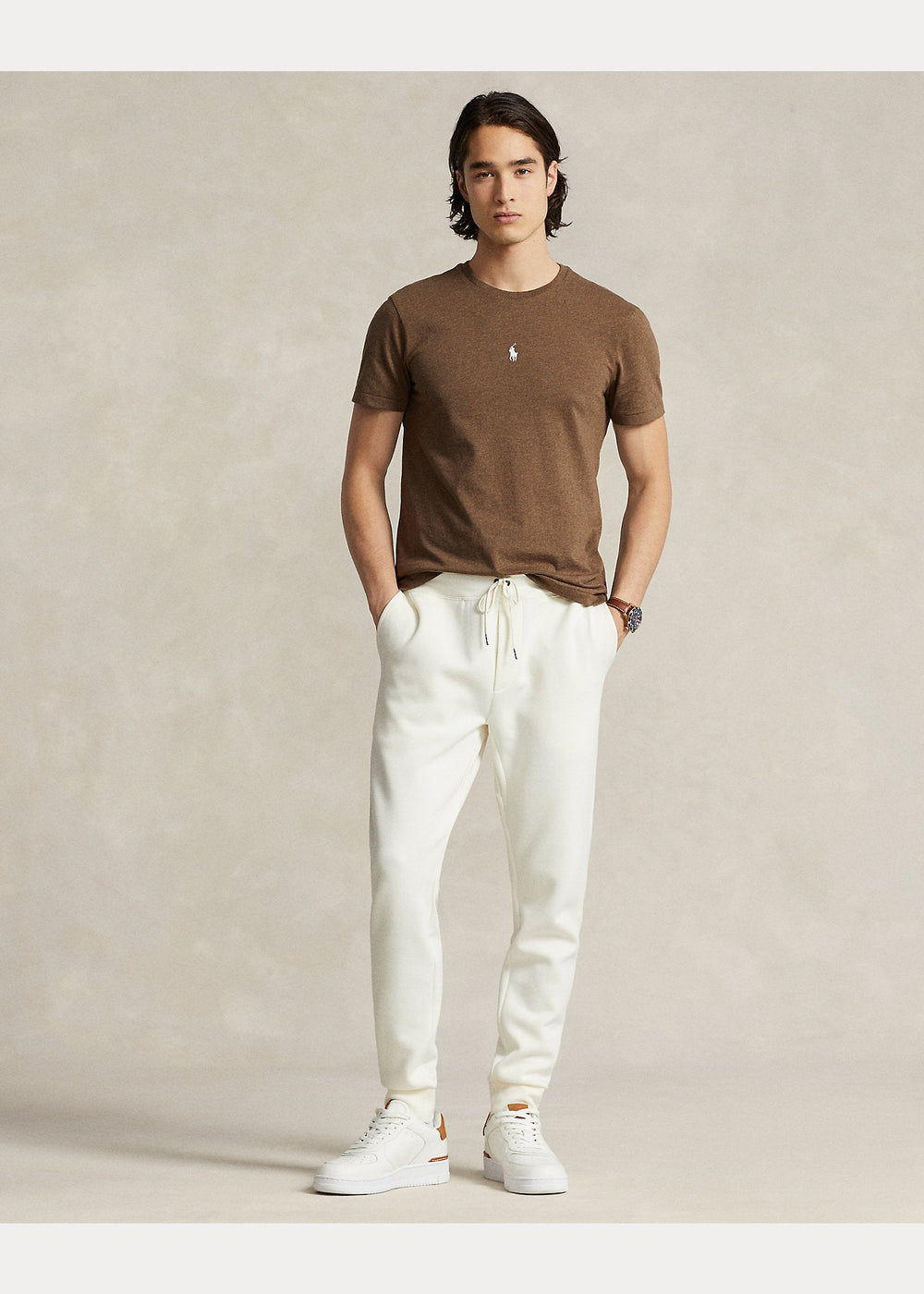 Polo Ralph Lauren - T-shirt ajusté Cedar heather à col rond en jersey - Lothaire