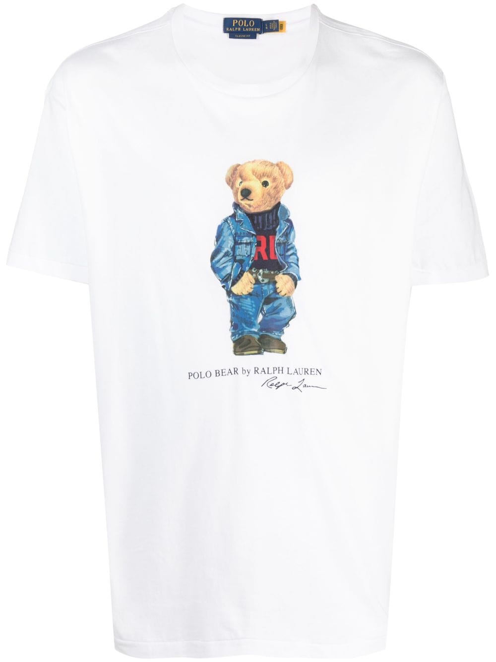 Polo Ralph Lauren - T-shirt ajusté Polo Bear en jersey White - Lothaire