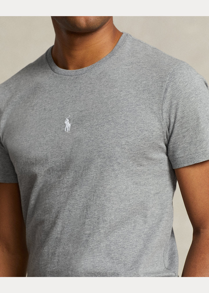 Polo Ralph Lauren - T-shirt ajusté Steel heather à col rond en jersey - Lothaire