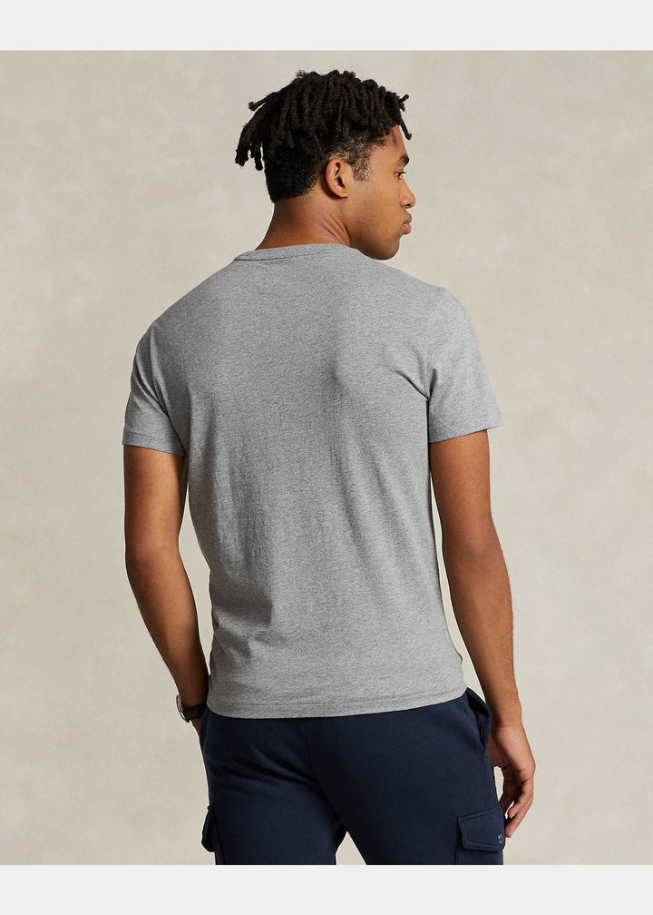 Polo Ralph Lauren - T-shirt ajusté Steel heather à col rond en jersey - Lothaire