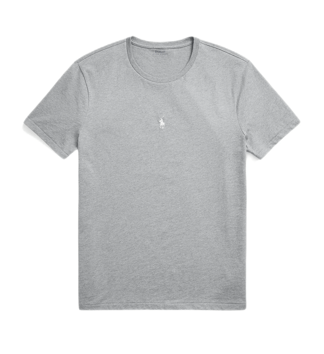 Polo Ralph Lauren - T-shirt ajusté Steel heather à col rond en jersey - Lothaire