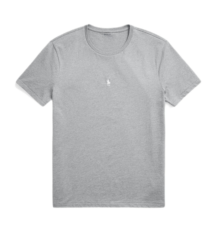 Polo Ralph Lauren - T-shirt ajusté Steel heather à col rond en jersey - Lothaire