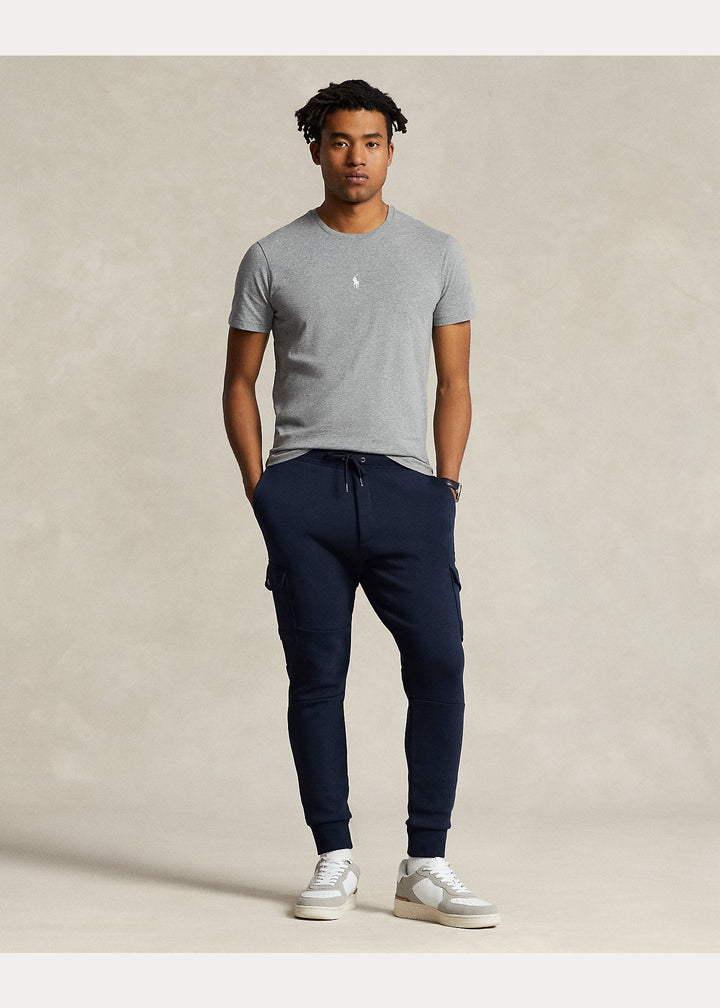 Polo Ralph Lauren - T-shirt ajusté Steel heather à col rond en jersey - Lothaire