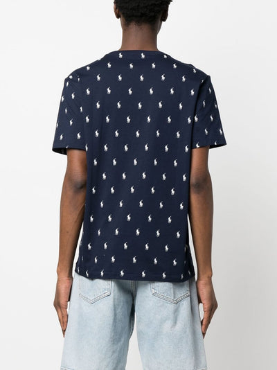 Polo Ralph Lauren T-shirt bleu en jersey - Lothaire