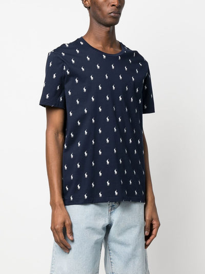 Polo Ralph Lauren T-shirt bleu en jersey - Lothaire