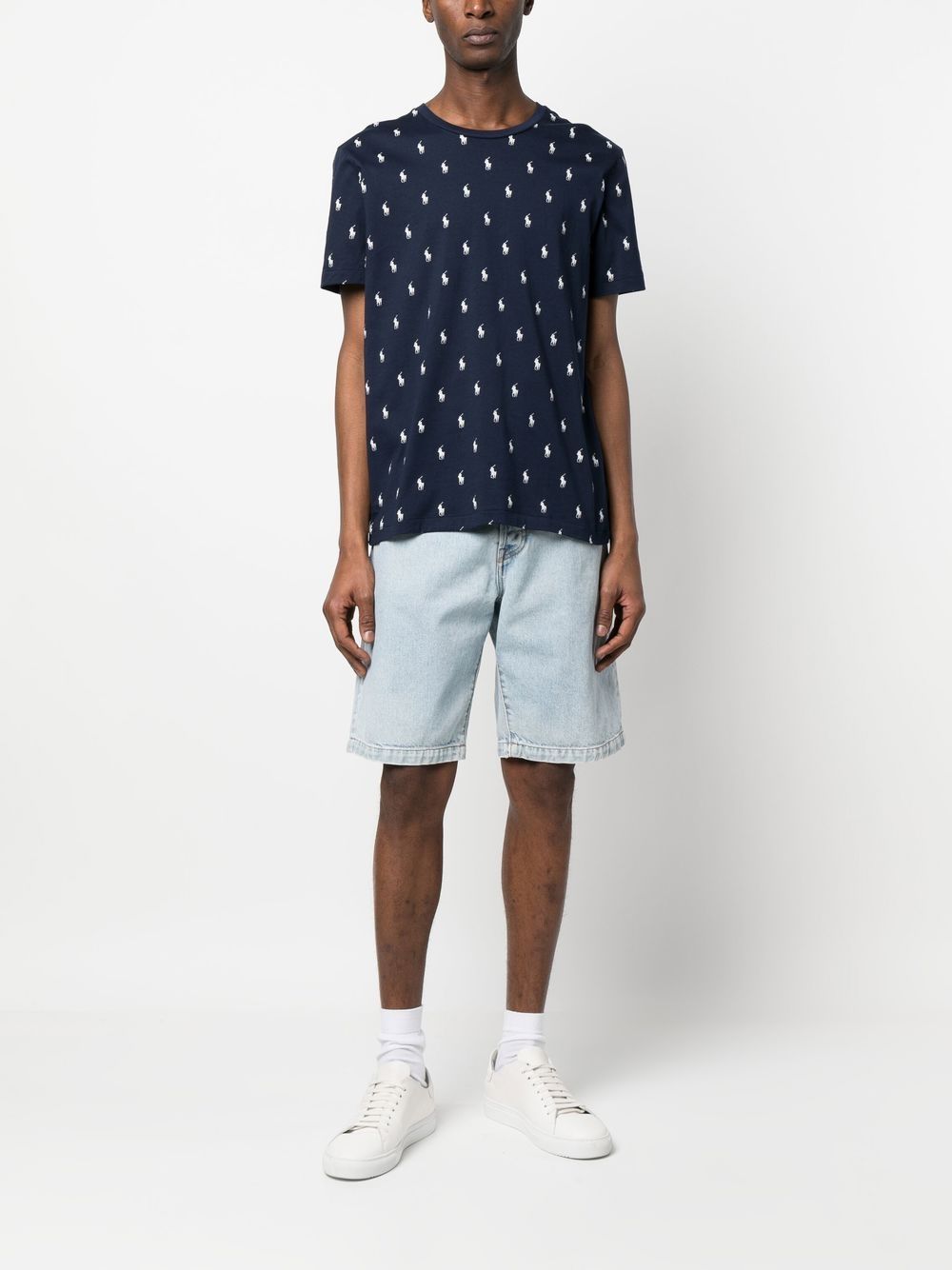 Polo Ralph Lauren T-shirt bleu en jersey - Lothaire