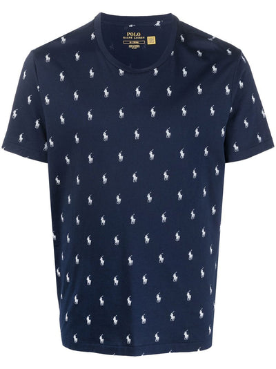 Polo Ralph Lauren T-shirt bleu en jersey - Lothaire