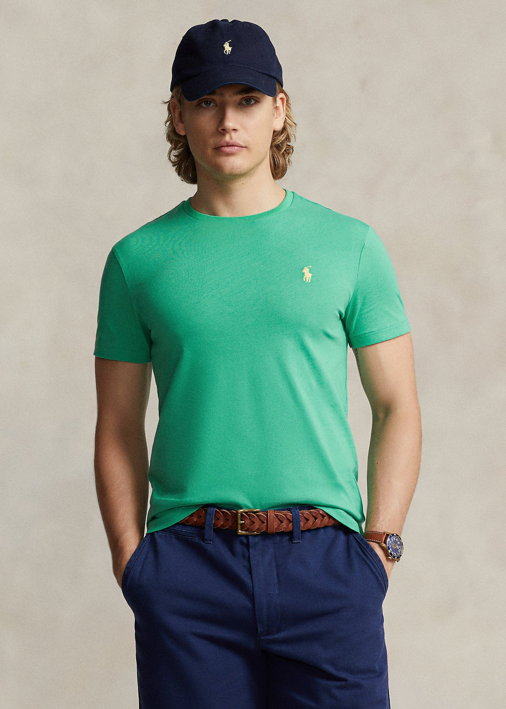 Polo Ralph Lauren - T-shirt col rond en jersey coupe ajustée C1231 - Lothaire