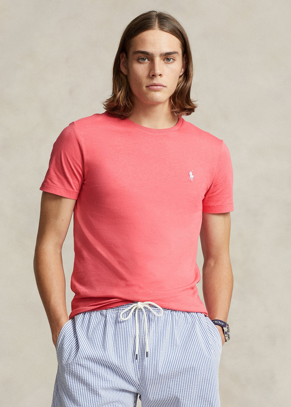 Polo Ralph Lauren - T-shirt col rond en jersey coupe ajustée C7194 - Lothaire