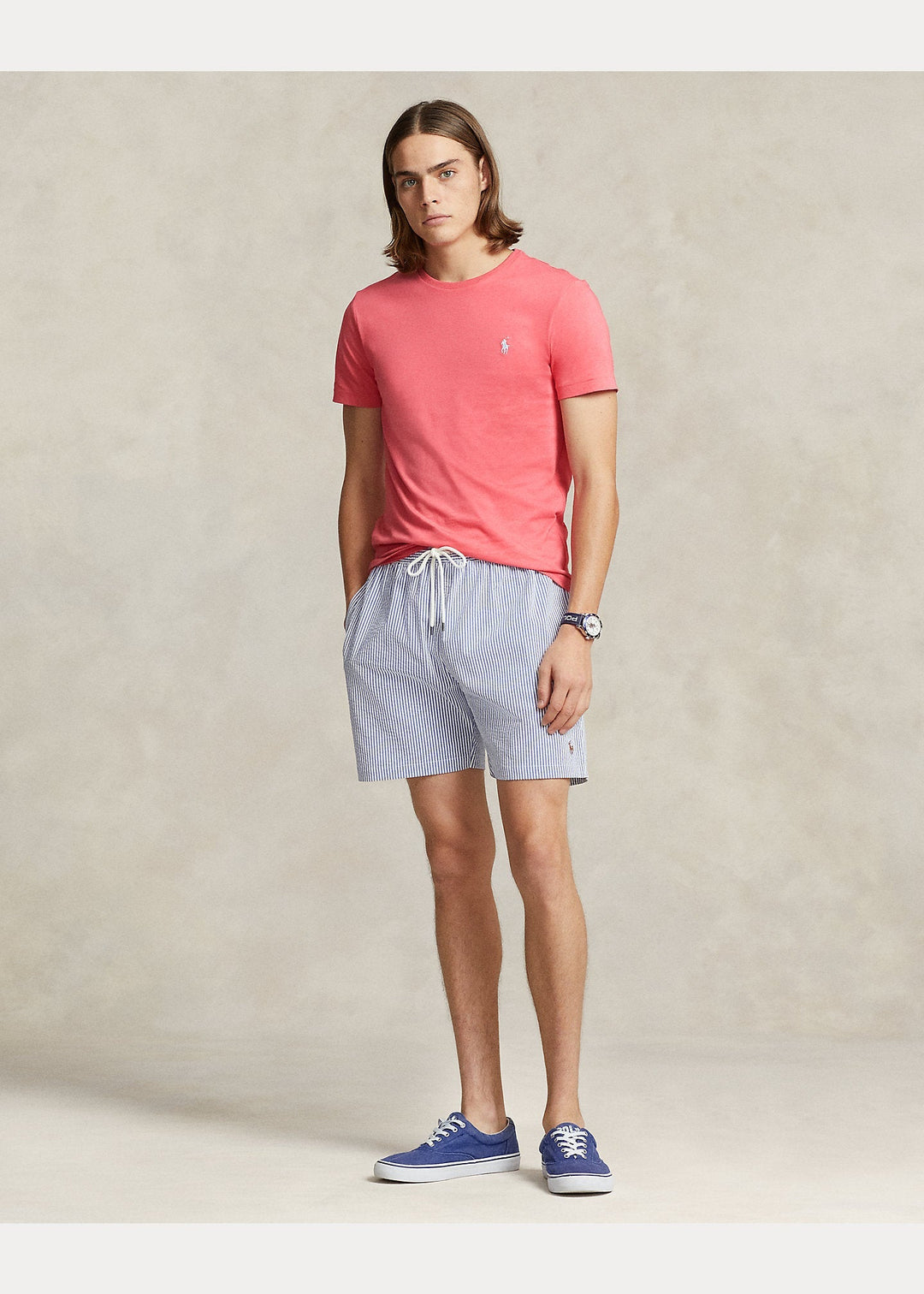 Polo Ralph Lauren - T-shirt col rond en jersey coupe ajustée C7194 - Lothaire