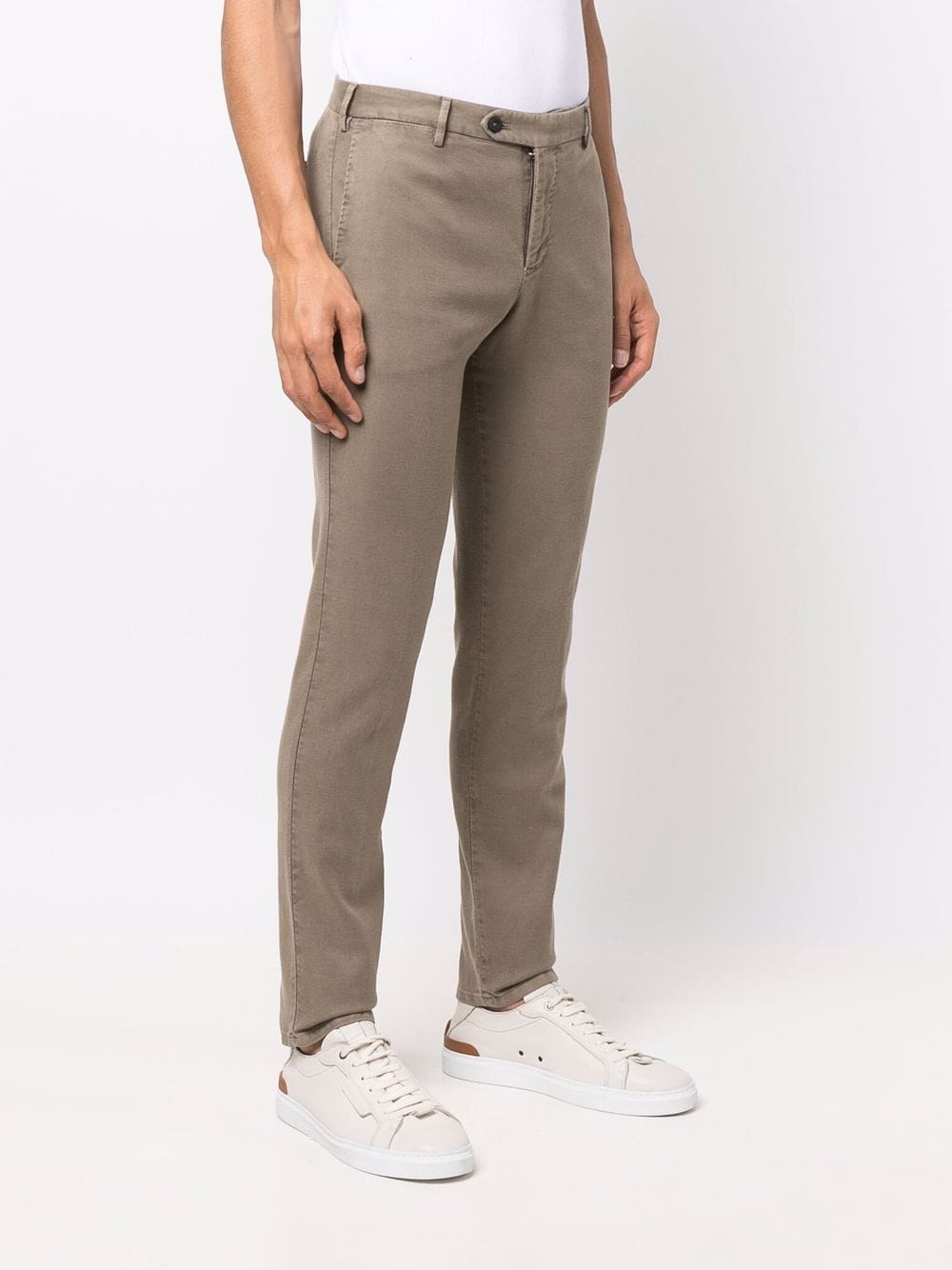 PT Torino Pantalon slim à taille mi-haute - Lothaire boutiques