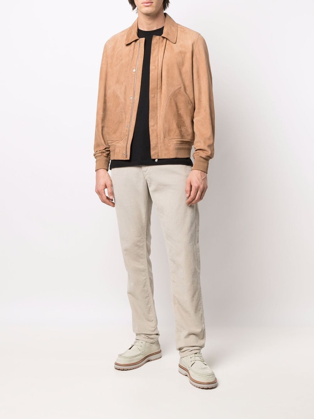 PT Torino Veste en daim à bords nervurés - Lothaire boutiques