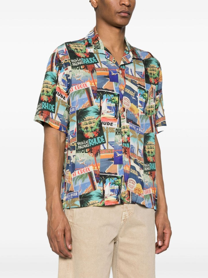 Rhude - Chemise à imprimé Postal Card - Lothaire