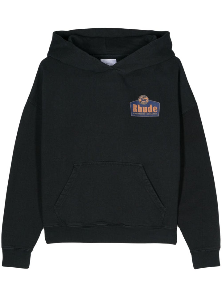 Rhude - Sweat à capuche en coton à logo imprimé - Lothaire