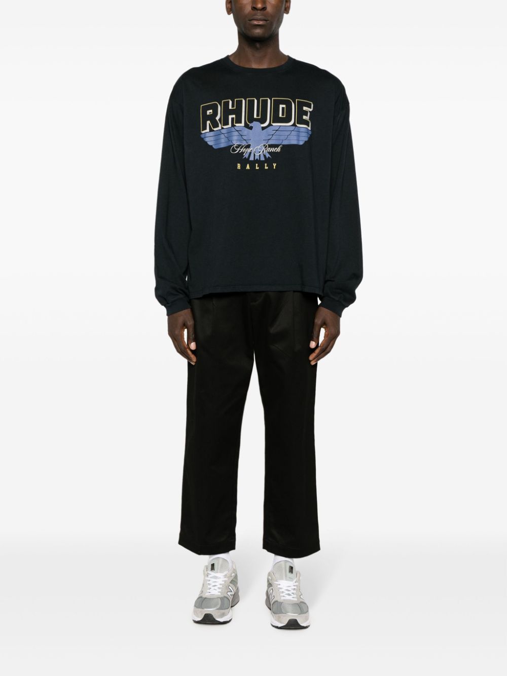 Rhude - Sweat black à logo imprimé - Lothaire