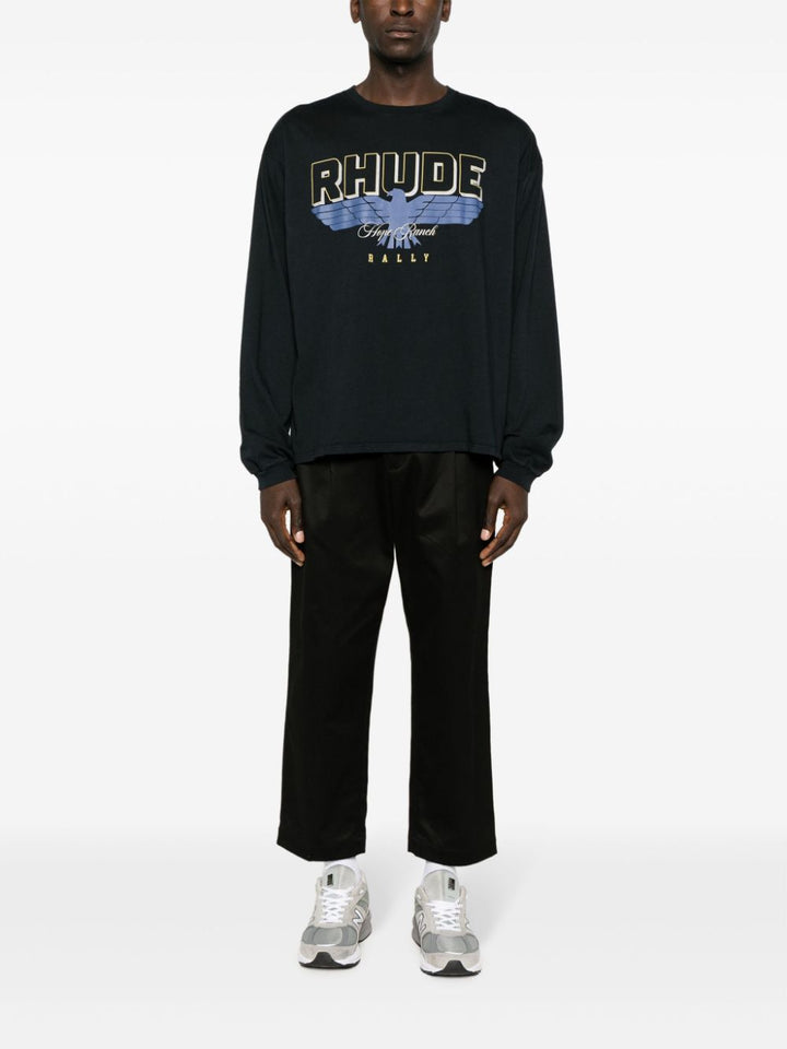 Rhude - Sweat black à logo imprimé - Lothaire