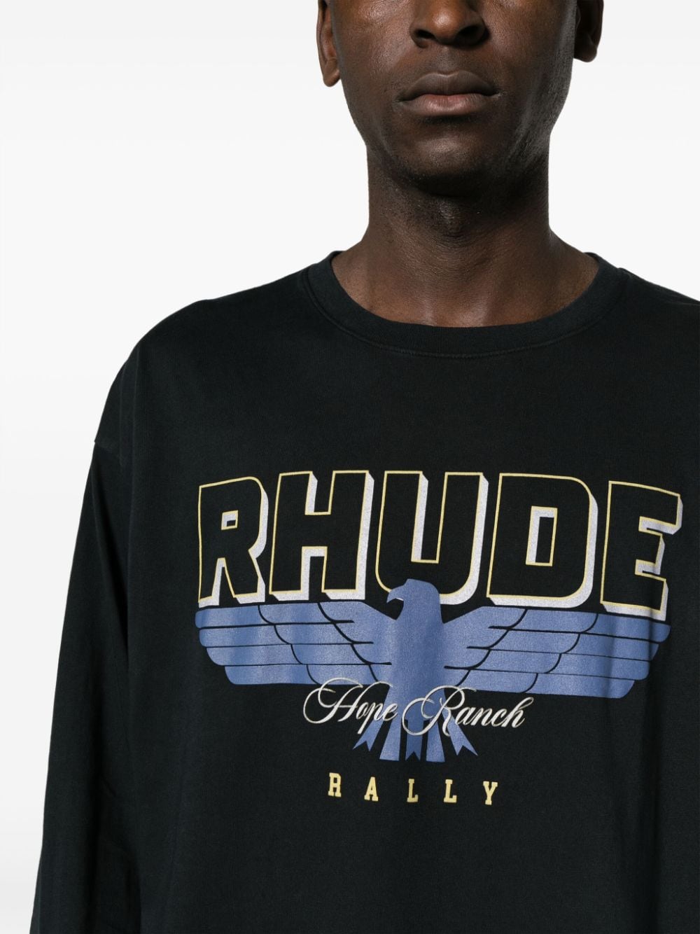 Rhude - Sweat black à logo imprimé - Lothaire