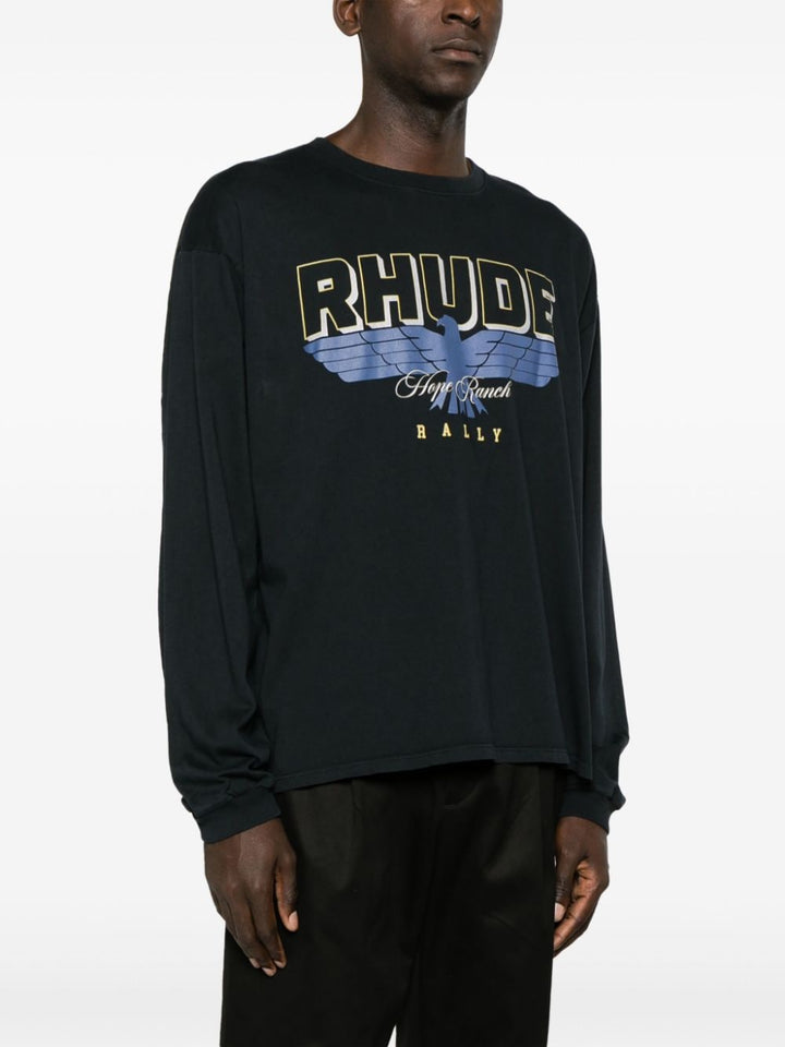 Rhude - Sweat black à logo imprimé - Lothaire