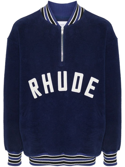 Rhude - Sweat éponge zippé à patch logo - Lothaire