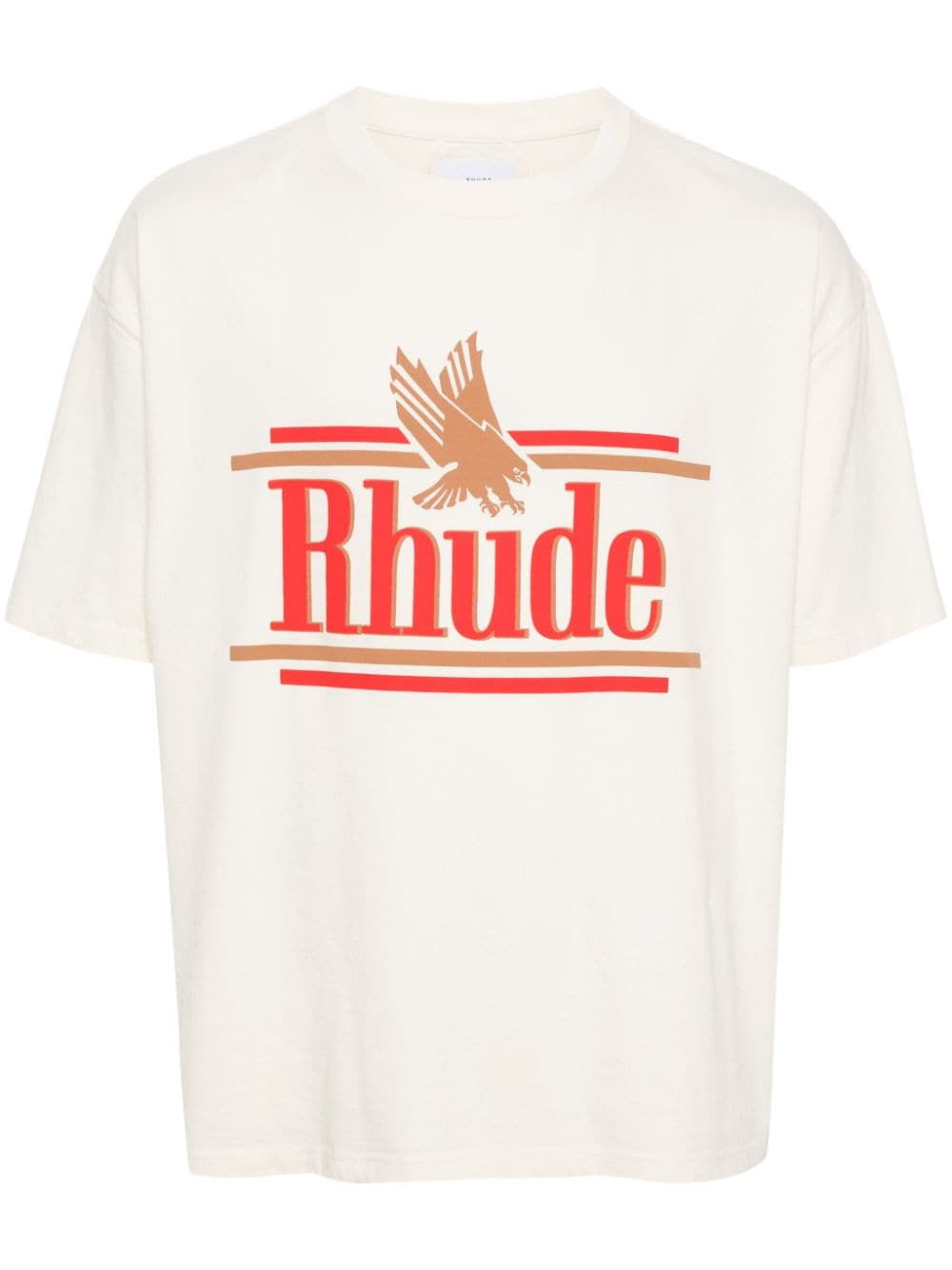 Rhude - T Shirt white à logo imprimé - Lothaire