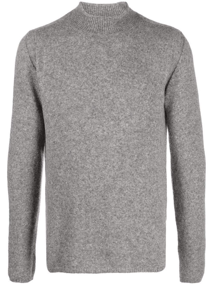 Roberto Collina - Pull à col montant Gris - Lothaire boutiques (7069809639589)