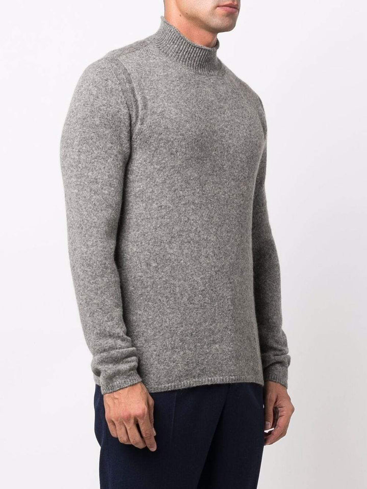 Roberto Collina - Pull à col montant Gris - Lothaire boutiques (7069809639589)
