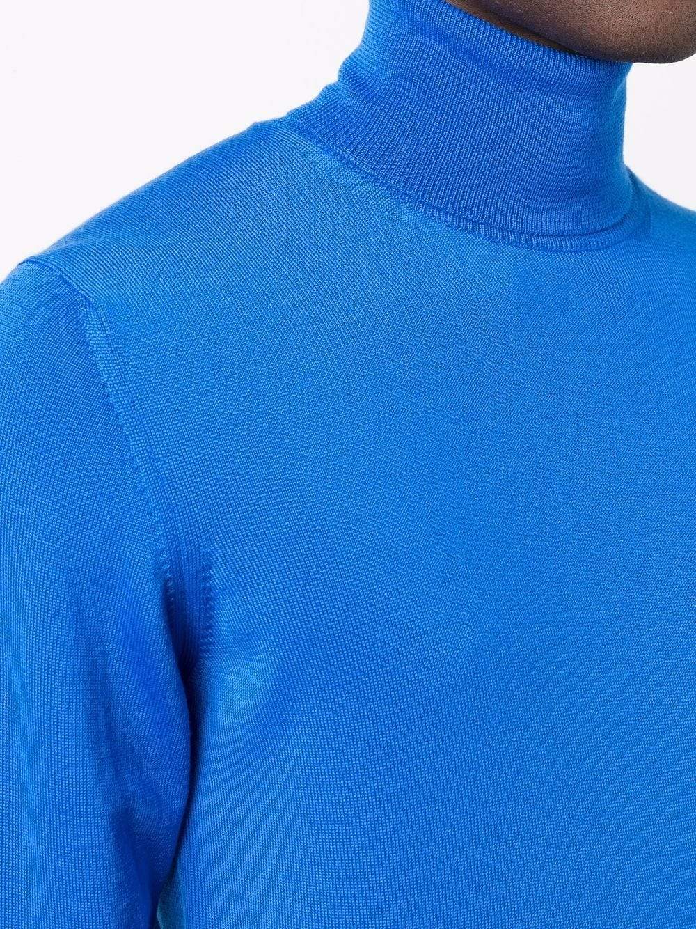 Roberto Collina Pull à col roulé Bleu - Lothaire boutiques (7087361786021)