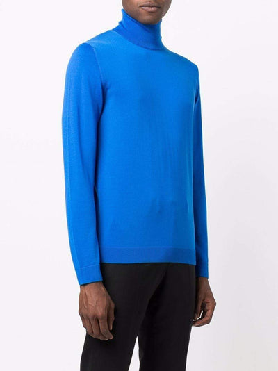 Roberto Collina Pull à col roulé Bleu - Lothaire boutiques (7087361786021)