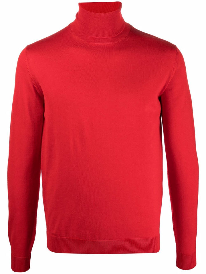 Roberto Collina Pull en maille à col roulé Rouge - Lothaire boutiques (7087360376997)