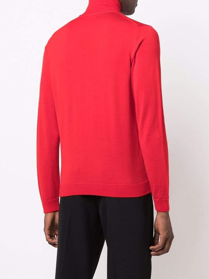 Roberto Collina Pull en maille à col roulé Rouge - Lothaire boutiques (7087360376997)