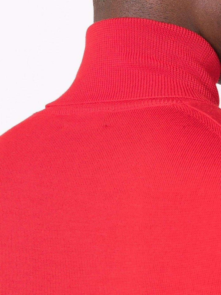 Roberto Collina Pull en maille à col roulé Rouge - Lothaire boutiques (7087360376997)
